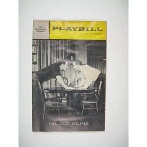 The Odd Couple Vintage 1966 Playbill Plymouth Theatre NYC Eddie Bracken Klugman